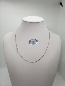 COLLANA A MAGLIA VENEZIANA UOMO-DONNA UNISEX ARGENTO 925 RODIATO DA 45 cm (0360) - Foto 1 di 9