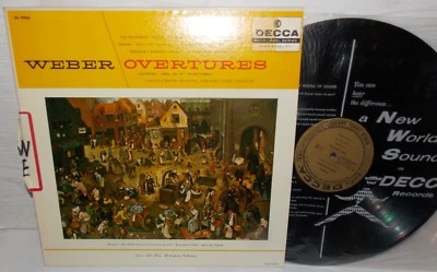 WEBER OVERTURES BAMBERG ORCH. LEITNER DECCA GOLD LABEL DGG GERMAN MONO LP VG+ - Image 1 of 2