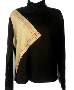 Moderner klassischer Tailor B moosbrauner Rollkragenpullover Large Pullover warm - Bild 1 von 4