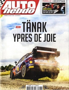 AUTO HEBDO n°2376 24/08/2022 WRC YPRES PORSCHE 718 RSK LIGIER JS1 & JS2 - Foto 1 di 1