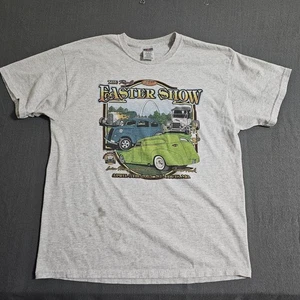 Jerzees XL 2015 St. Louis 29th Easter Car Show Gray Short Sleeve T-Shirt - Picture 1 of 9