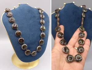 Collier Vintage Terre Cuite Vernissé - Bijou d'Artiste - Old Neclace 1950/60's - Picture 1 of 12