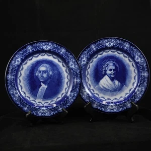 Vintage Royal Doulton Historical Plates George Martha Washington 10.5" England - Picture 1 of 10