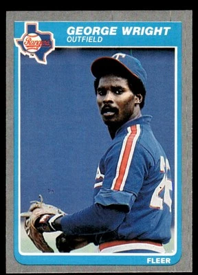 1985 Fleer George Wright Texas Rangers #574 - Image 1 of 2