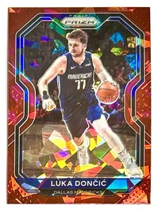2020-21 Prizm Luka Doncic Red Cracked Ice Prizm Refractor SP #32 Mavs Lakers NBA - Bild 1 von 12