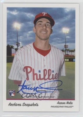 2016 Archives Snapshots Topps Online Exclusive /350 Aaron Nola Rookie Auto RC - Image 1 of 2