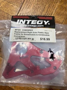Integy C24939RED R Side Plastic Main Frame: Snowmobile/Sandmobile Conversion - Picture 1 of 1