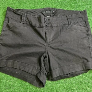 Torrid tiefschwarze Stretch elastische Taille Freizeitshorts Damengröße 18 - Bild 1 von 6