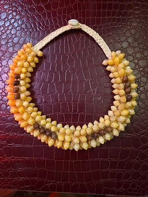 Beautiful Real Seashell Necklace Marshall islands Hand Made  - Image 1 of 4