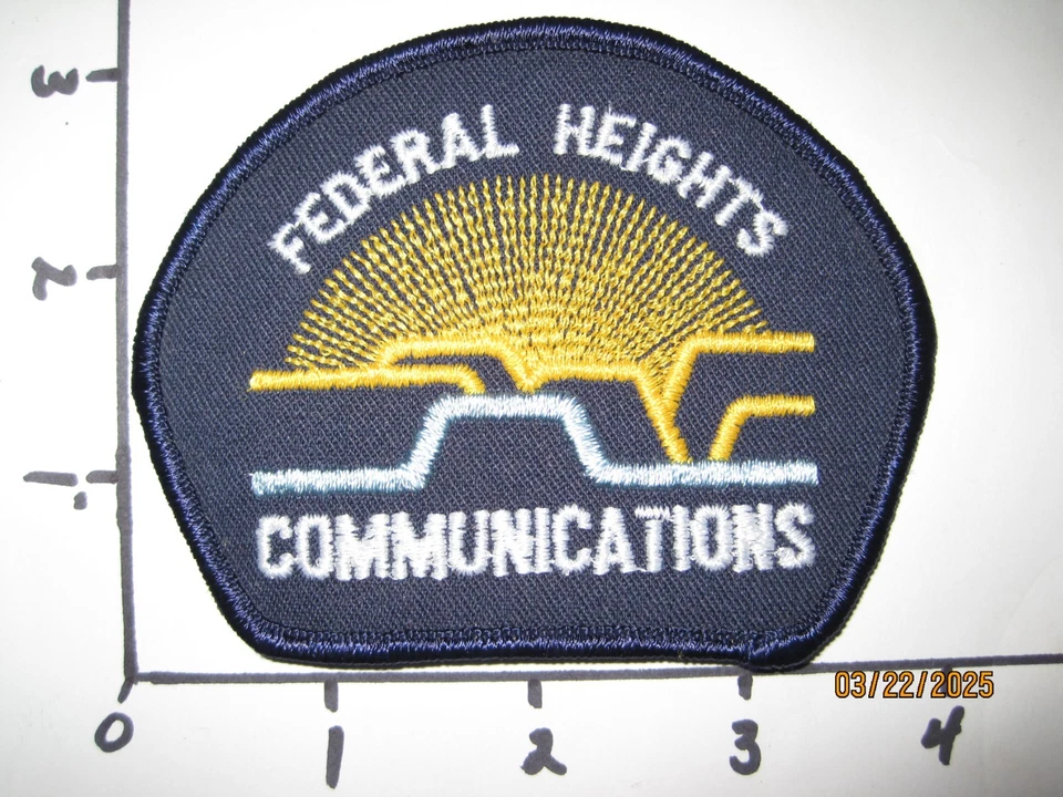 CO - Federal Heights Communications 911 parche de envío policía de Colorado bomberos EMS Foto 1 de 1