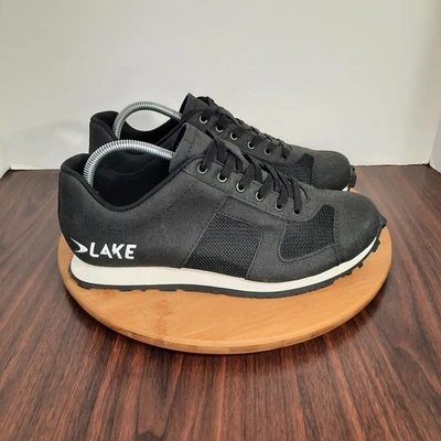 Lake Cycling MX1 Plano Para Hombres Talla 44 EE. UU. 11 Zapatos Negro Cuero Bicicleta Pedal Tenis Foto 1 de 4