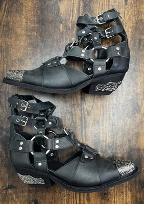 Botas de Cuero Jeffrey Campbell Temeku 2 Talla 7 Foto 1 de 4