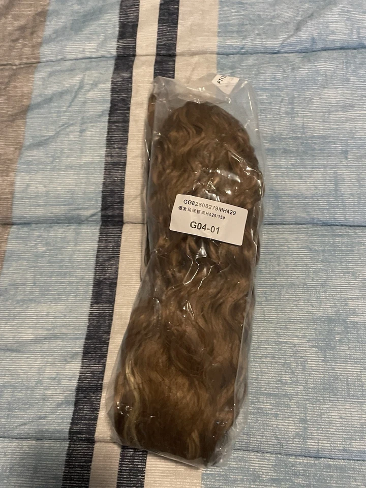 Real Ponytail Claw Clip in As Human Hair Extension Thick Pony Tail Hairpiece 14" - Image 1 of 4