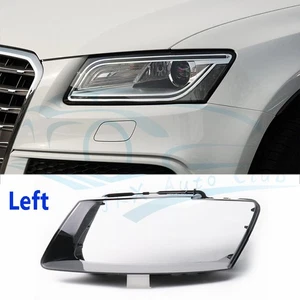 Left Side Front Clear Headlight Lens Shell +Sealant q For Audi Q5 2013-2017 - Picture 1 of 11
