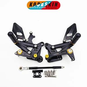For Kawasaki ZX4RR ZX-4R Motorcycle Back StepRearset CNC Footrest Footpegs Shift - Foto 1 di 1