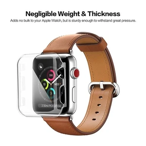 For Apple Watch 6 SE 5 4/ 44mm Hard PC Clear Screen Protector Anti-Scratch Cover - Picture 1 of 7