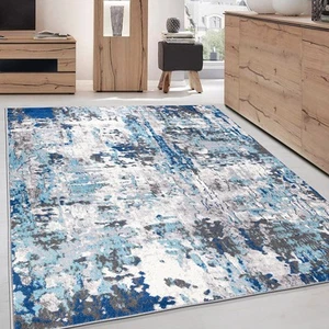 Rugshop Area Rug Distressed Modern Abstract Bedroom Carpet Rugs for Living Room - Picture 1 of 58