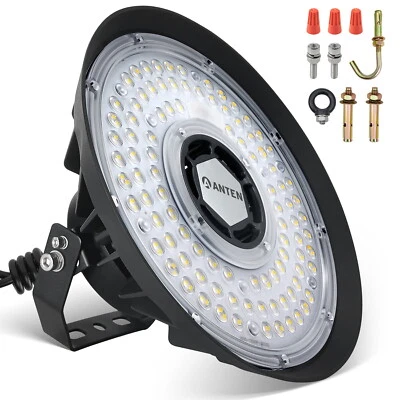 200W UFO LED Hallenbeleuchtung Industrielampe High bay Hallenstrahler Lampe IP65 - Bild 1 von 4