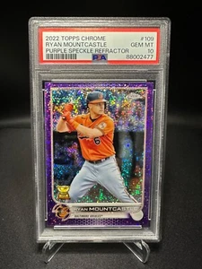 2022 Topps Chrome - Ryan Mountcastle - Purple Speckle Refractor - PSA 10 #109 - Picture 1 of 3