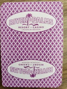 DE COLECCIÓN NEVADA - TARJETA DE JUEGO DE INTERCAMBIO SIMPLE - RIVER PALMS LAUGHLIN CASINO - Imagen 1 de 1