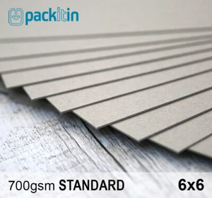 6x6" Backing Boards - 50 sheets 700gsm - chipboard boxboard cardboard card - Picture 1 of 3