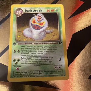 Pokemon Cards: Team Rocket 1st Edition Rare Holo: Dark Arbok 2/82