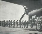 AIRBONE PARATROOPERS LOADING ON C-119 US MILITARY WWII WW2 era PHOTO 