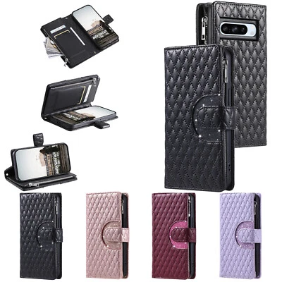Luxury Leather Zip Wallet Case Flip Stand Cover For Nokia G60 G22 G21 G20 2.4 - Image 1 of 4