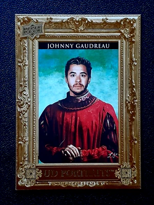 JOHNNY GAUDREAU 2023-24 UPPER DECK UD PORTRAITS 23-24 NO P-3 NM+       50457 - Image 1 of 2