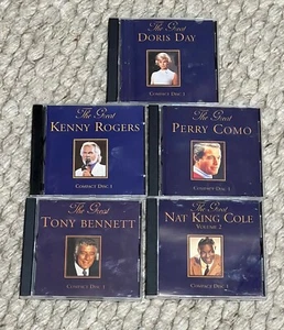 Perry Como Kenny Rogers Tony Bennett Doris Day & Nat King Cole Cds - Picture 1 of 2
