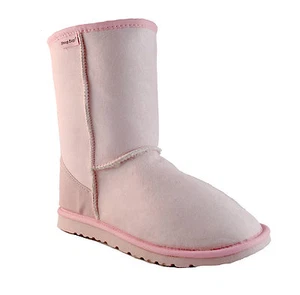 Australian Made Short Pink Classic Sheepskin Boot by Sheep Dogs  - Picture 1 of 6