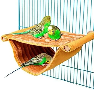 Bird Nest House Winter Warm Parrot Bed Hammock Tent Toy Bird Cage Perch Stand - Picture 1 of 7