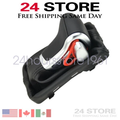 Manija automática de la caja de cambios con perilla de cambio de marchas para Audi A6 A5 A4 A3 Q5 2009-2018 Foto 1 de 4