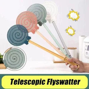 Flyswatter Durable Plastic Insect Killer Mosquito Wasp Handle Killer Con T4O6~ - Picture 1 of 22