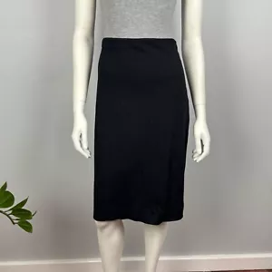 Banana Republic Size 14 Stretch Straight Pencil Skirt Black Zip Women Career - Foto 1 di 11
