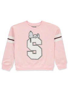 Peanuts Girls' Varsity Snoopy Sweatshirt - Picture 1 of 3