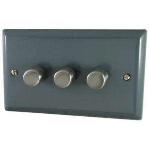 Interruptor atenuador halógeno G&H SDG13 placa de espectro gris oscuro 3 velocidades 1 o 2 vías 400 W - Imagen 1 de 1