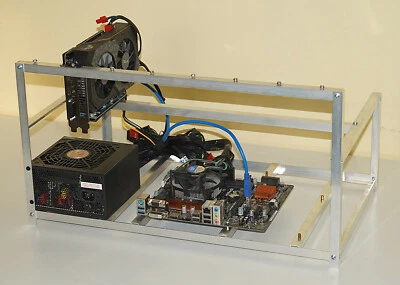 6/8 GPU Aluminium Mining Rig Open Air Frame Case for Mining - Image 1 of 4