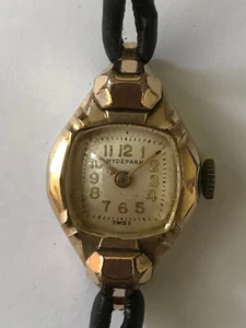 Vintage Hyde Park, Ladies Mechanical Swiss Wrist watch, on Fine leather strap - Picture 1 of 10