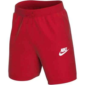 Nike Sportswear Club Strickshorts rot weiß Logo - Größe Medium - NEU IM EINZELHANDEL - Bild 1 von 6