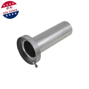 Universal Stainless Steel Round Tip Removable Silencer For 4" Exhaust Muffler - Picture 1 of 11