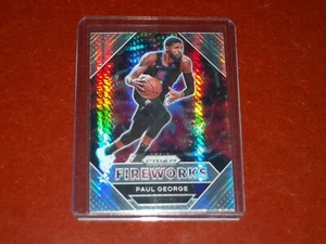 2020-21 Panini Prizm Fireworks Prizms Hyper Paul George - Foto 1 di 1