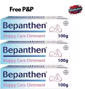 Bepanthen Nappy Care Ointment for Newborn Skin - 3 x 100g Free P&P EXP 10/2027 - Picture 1 of 4