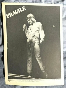 ROD STEWART / FACES / LIVE MAGAZINE FULL PAGE MAGAZINE PINUP POSTER CLIPPING (1) - Picture 1 of 2