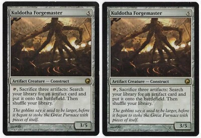 Kuldotha Forgemaster x2 2x 2010 Scars of Mirrodin Artifact Creature MTG LP AZA - Image 1 of 2