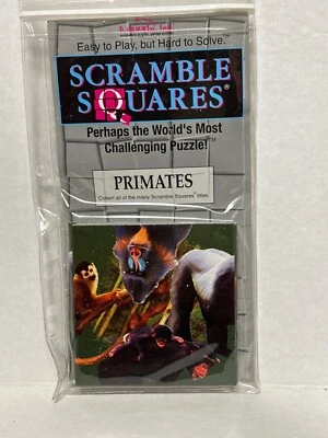 Primates B. Dazzle Scramble Squares 9 Piece Puzzle - Image 1 of 2