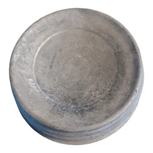 Zinc Mason Jar Lid with Milk Glass insert - Picture 1 of 6