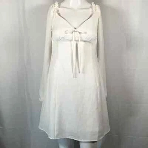 NWT Nasty Gal Collection Dress Womens Sz 6 White True Romance Cupped Mini  - Picture 1 of 11