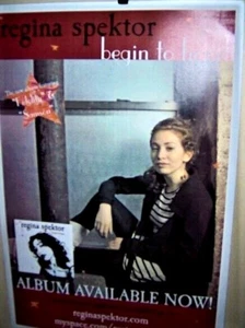 REGINA SPEKTOR Original Full Color Promo Poster BEGIN TO HOPE Very COOL - Picture 1 of 1