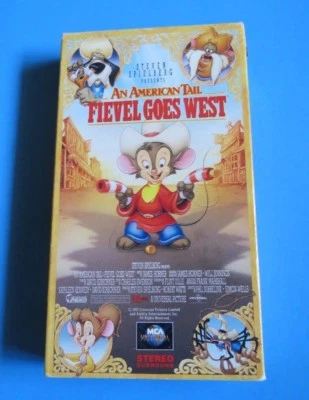 AN AMERICAN TAIL ~ FIEVEL GOES WEST ~ VHS, 1991 ~ SPIELBERG ~SLIPSLEEVE~1+ SHIP - Image 1 of 3